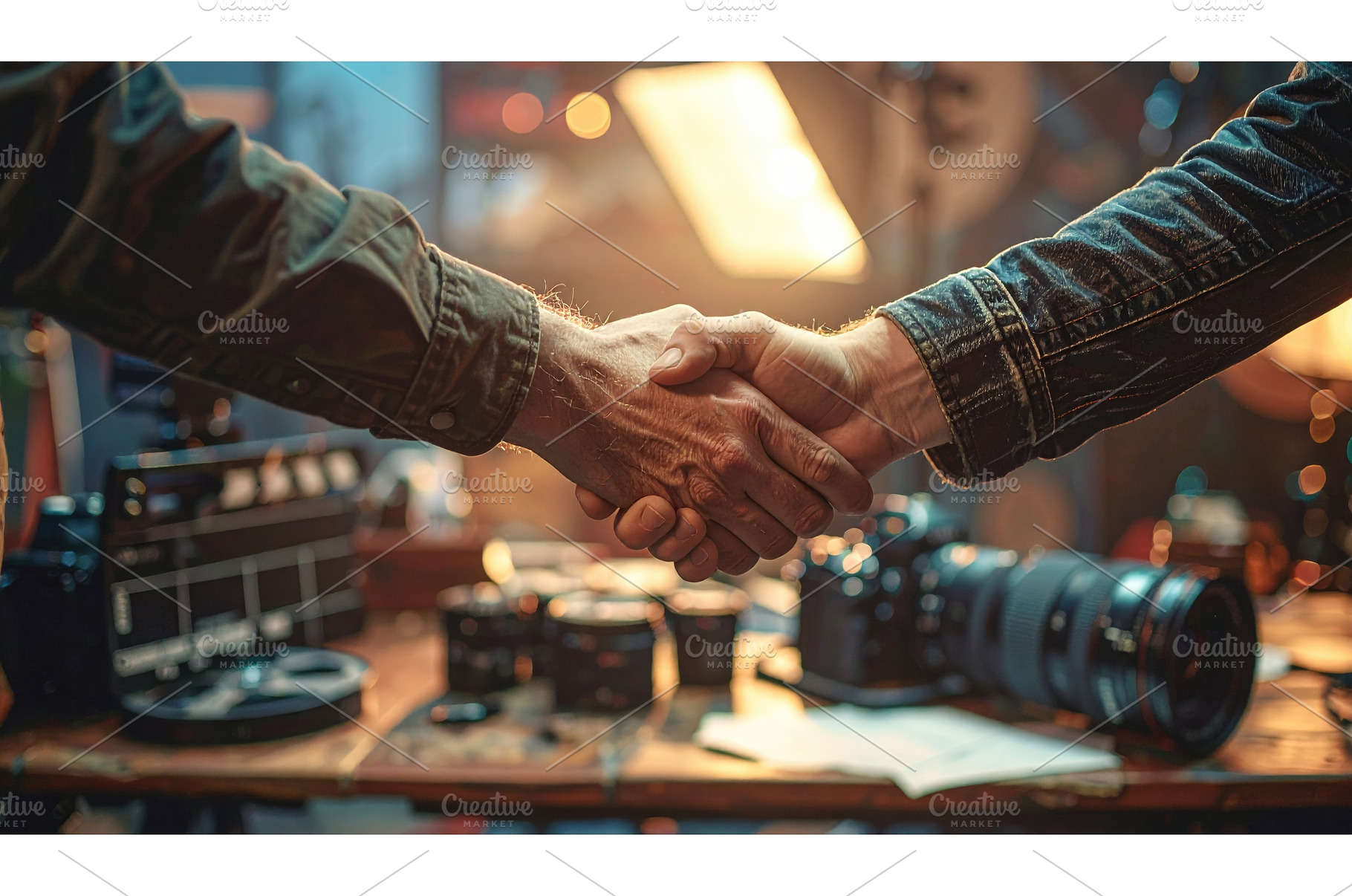 Handshake between creative, a Technology Photo by Igor Tichonow