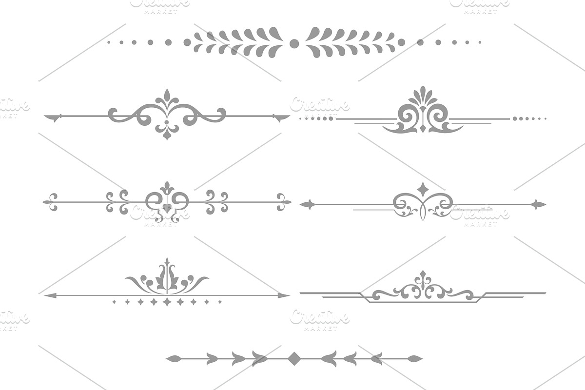 Vintage set. Floral elements for, a Decorative Illustration by RODINA (Photo 1 of 3)