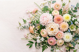 Flowers on a light backdrop, a Photo by Beautiful things