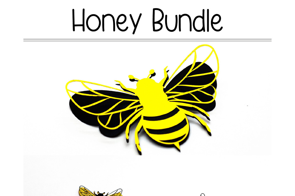 Honey Bee vector Honeycomb patterns, a Food Illustration by DigitalArsiart (Photo 3 of 4)