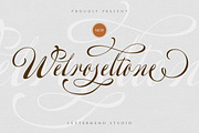 Welroseltone - Unique Script Font, a Script Font by Letterhend Studio (Thumbnail 1 of 10)