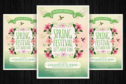 Spring Festival Flyer Template, a Flyer Template by Briell Design (Thumbnail 1 of 2)
