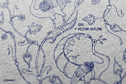 Peacocks and Plants illustration, a Decorative Illustration by ZiziMarket (Thumbnail 3 of 3)