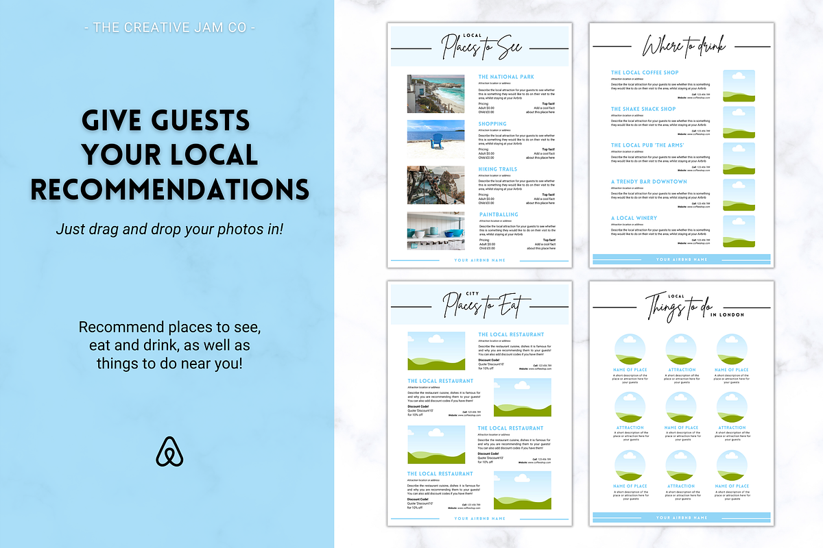 Airbnb Welcome Book Template - 20pgs, a Poster Template by Templatables (Photo 5 of 12)