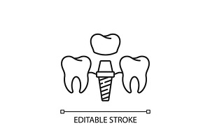 Dental Implants Procedure Icon