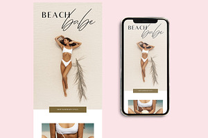 Beach Boho Email Marketing Template