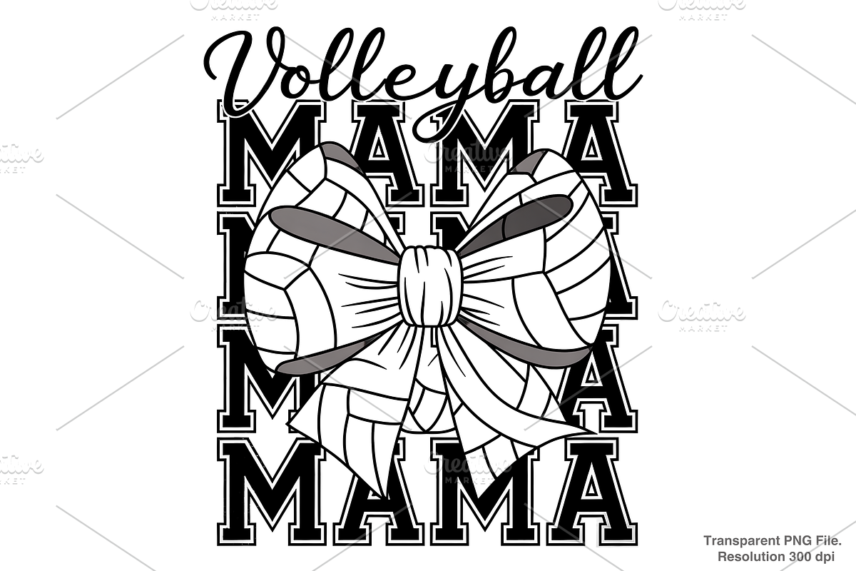 Volleyball Mama Png, Volleyball PNG, a Graphic by Clipart Bloom (Photo 1 of 2)