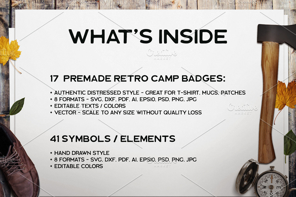 Vintage Camp Badge Logo Mega Kit, a Branding & Logo Template by JeksonGraphics (Photo 29 of 37)