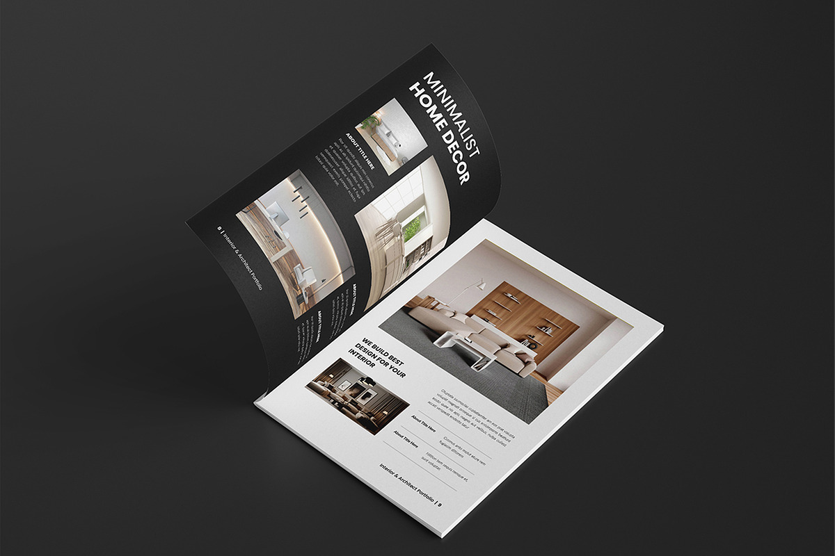 Interior Design Portfolio Template, a Brochure Template by Spark_Creative (Photo 6 of 15)