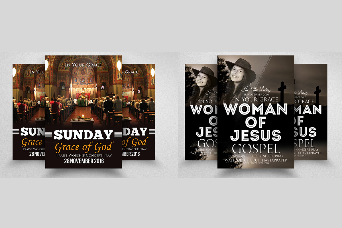 10 Church Flyers Bundle, a Flyer Template by Business Flyers (Photo 4 of 4)