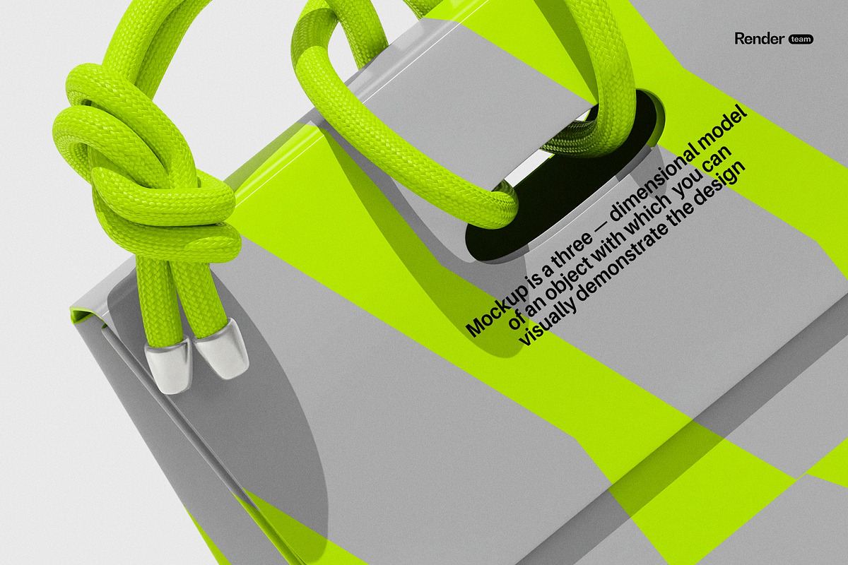 Paper Bag Mockup Set, a Packaging Mockup by Renderteam (Photo 4 of 11)
