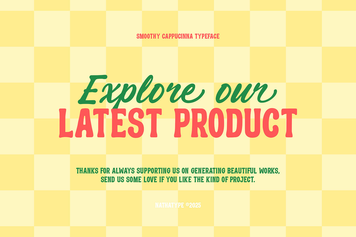 Smoothy Cappucina, a Script Font by Nathatype (Photo 12 of 12)