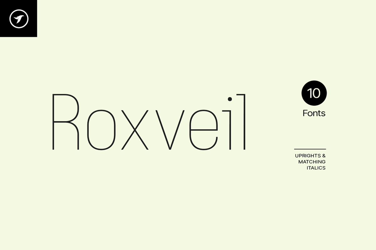 ROXVEIL - Unique Display Font, a Sans Serif Font by Designova® (Photo 1 of 9)