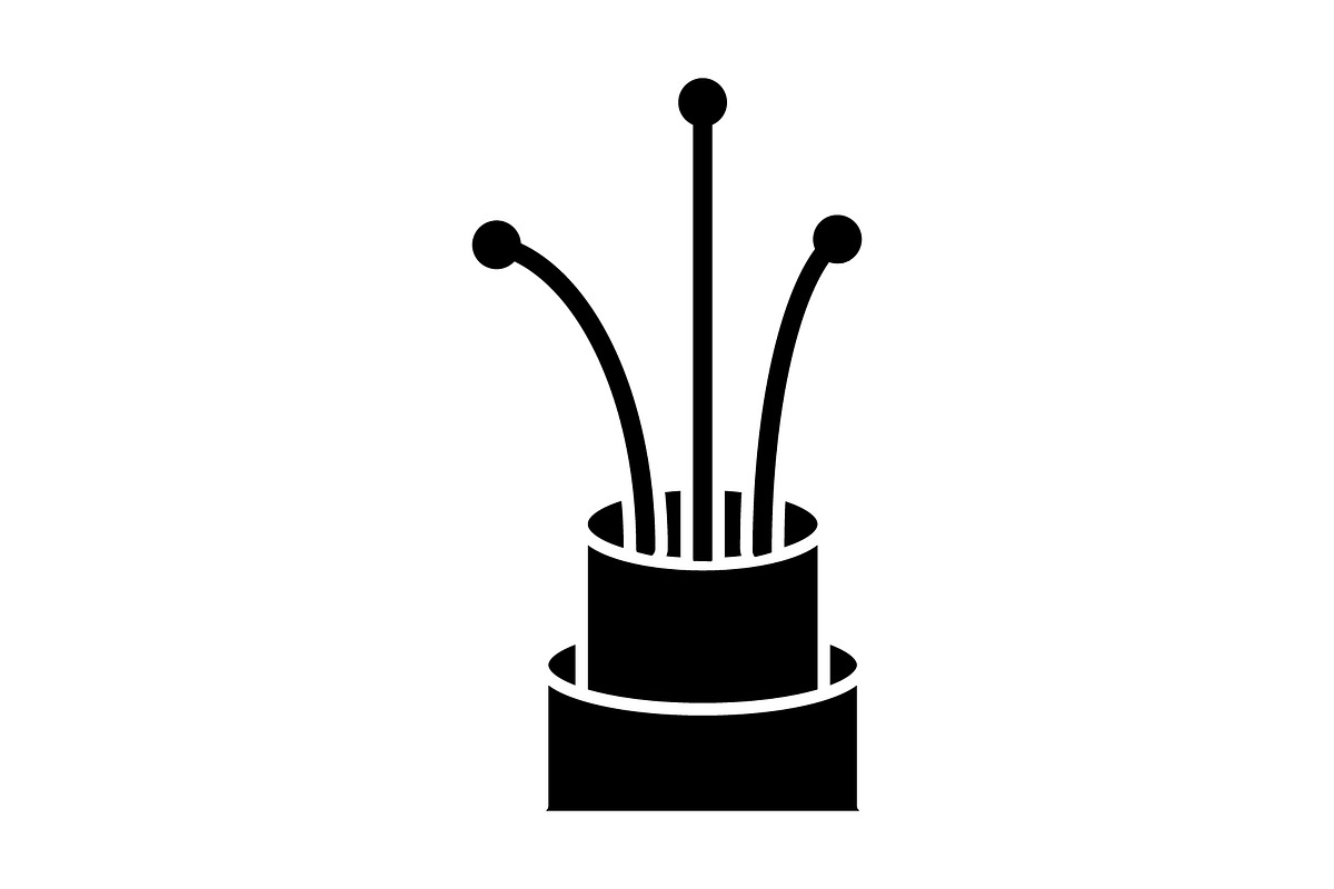 Cable icon template, a Solid Icon by Sumberpangan (Photo 1 of 3)