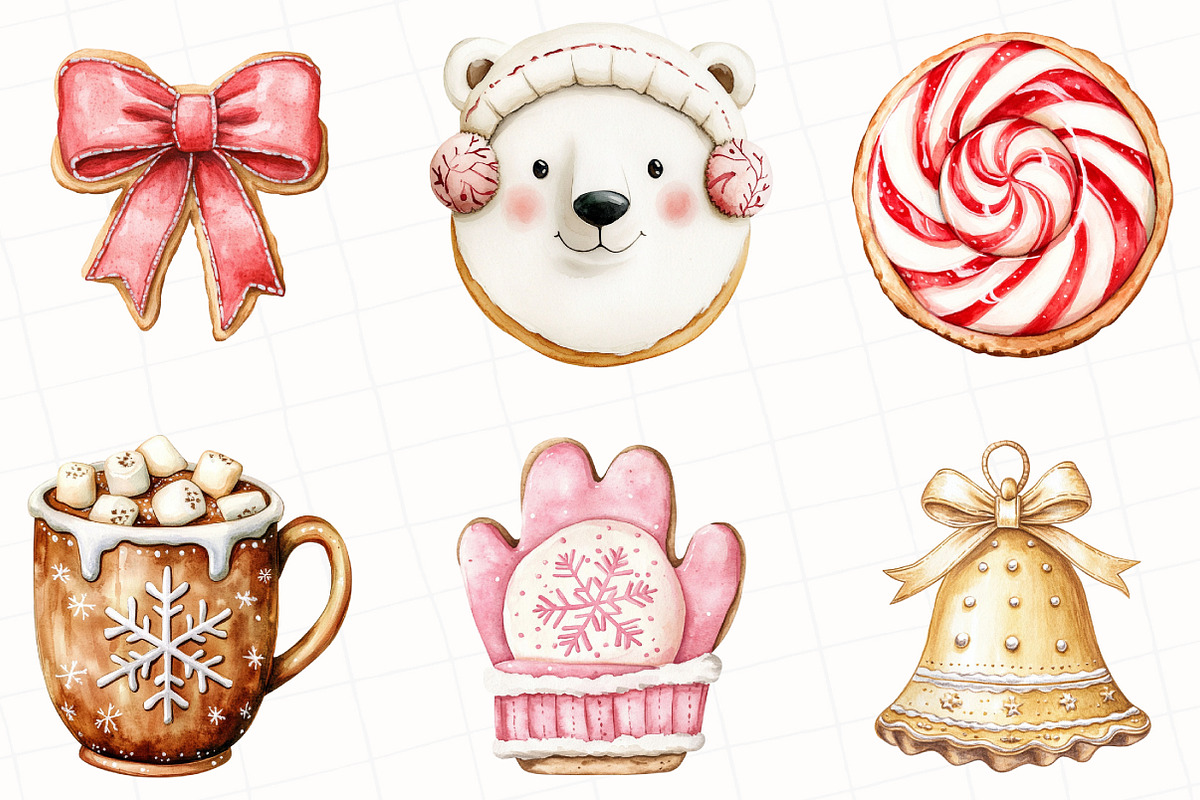 Christmas Cookie Clipart, an Illustration by OK Design (Photo 3 of 5)