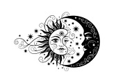 Sun Moon Celestial Mandala Bundle, an Illustration by Gaye Art (Thumbnail 28 of 31)