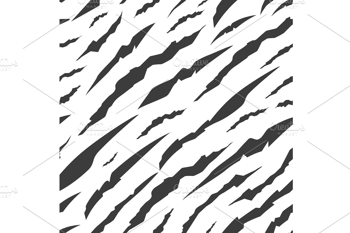 Zebra stripes seamless pattern, a Texture Illustration by Valerie Bodnar