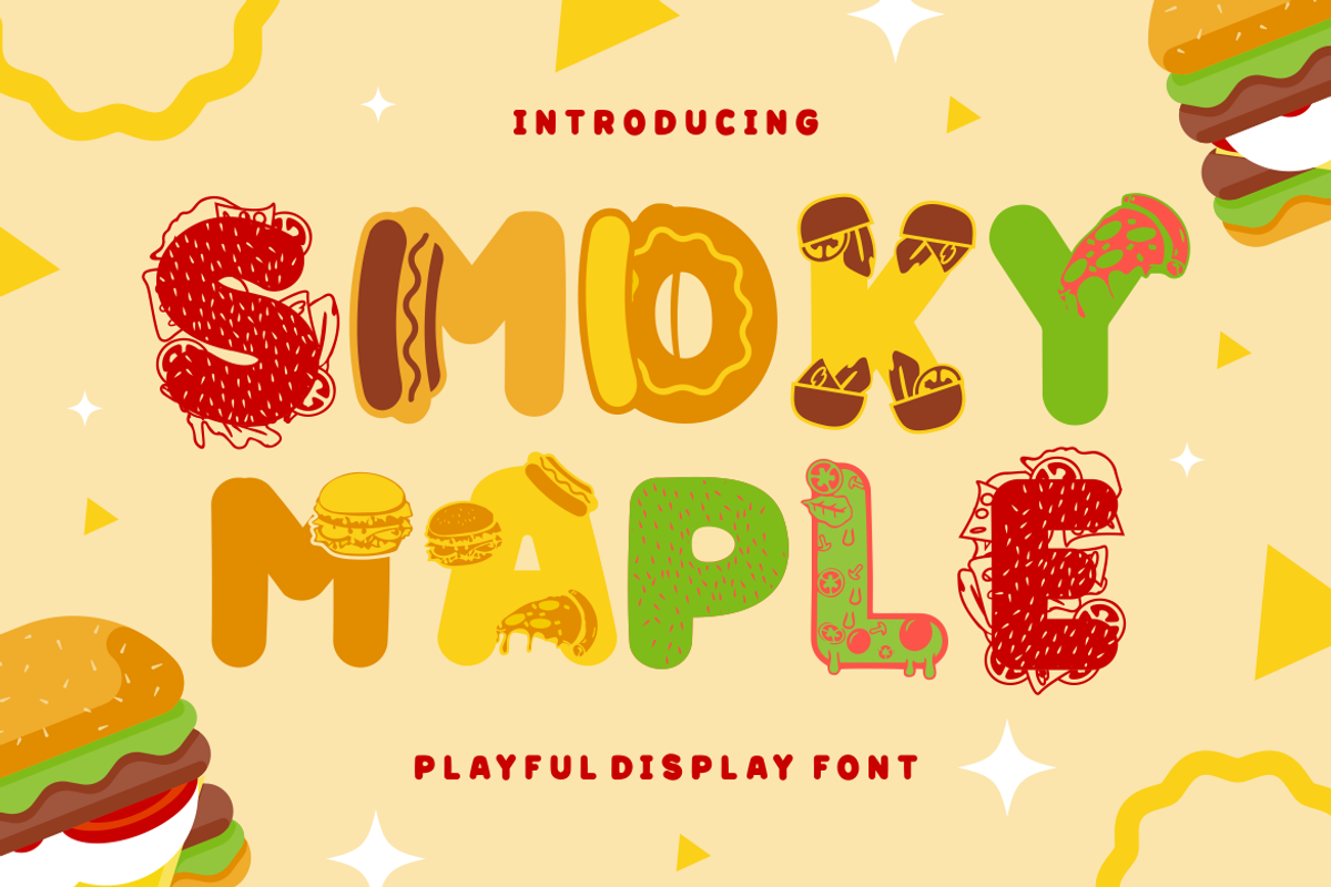 Smoky Maple - Display Burger Font, a Font by PutraCetol Studio (Photo 1 of 11)