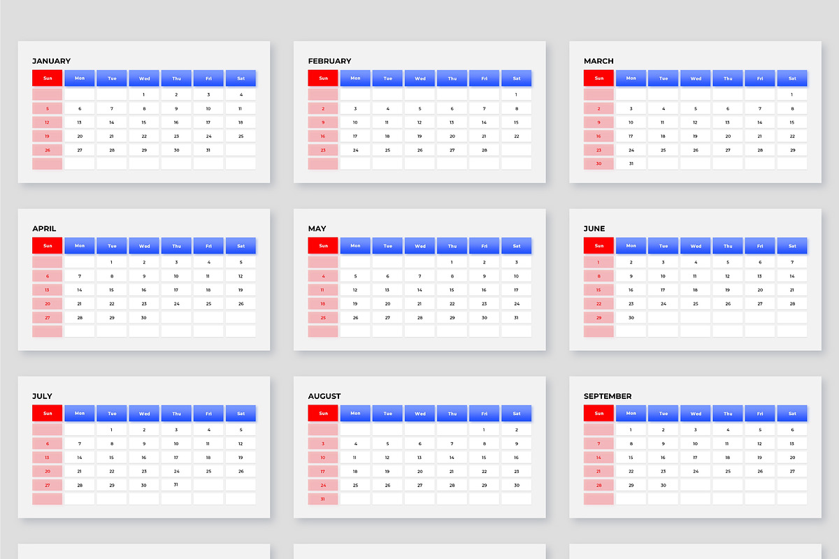 Calendar 2025 Infographics Template, a Presentation Template by Abert (Photo 8 of 12)