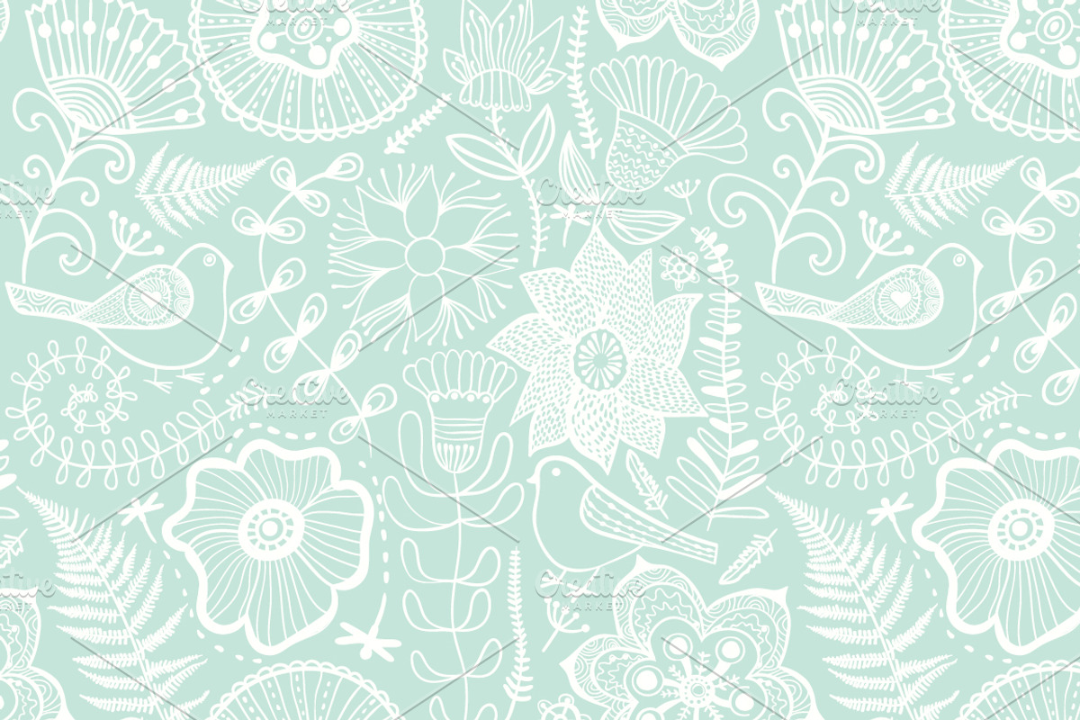 Floral Patterns Set preview 3