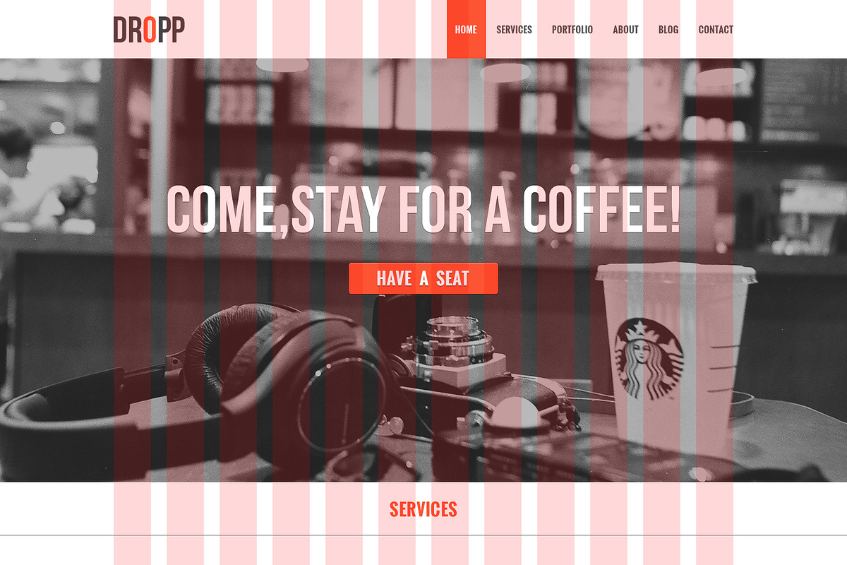 Flat One Page Creative Template, a Landing Page Template by VectorBurn (Photo 5 of 5)