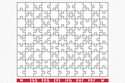 SVG White Puzzle, Separate Parts, a Pattern Graphic by DesignStudioRM (Thumbnail 1 of 3)