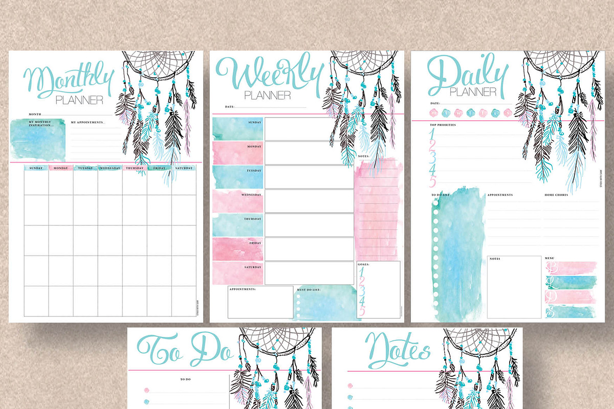 Organizers: Sunday Start Letter/Half, a Stationery Template by Stick with Sam (Photo 2 of 4)