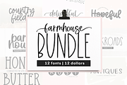 Farmhouse Font Bundle | Part Two, a Script Font by KA Designs (Thumbnail 1 of 37)