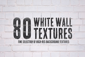 80 White Wall Textures Bundle