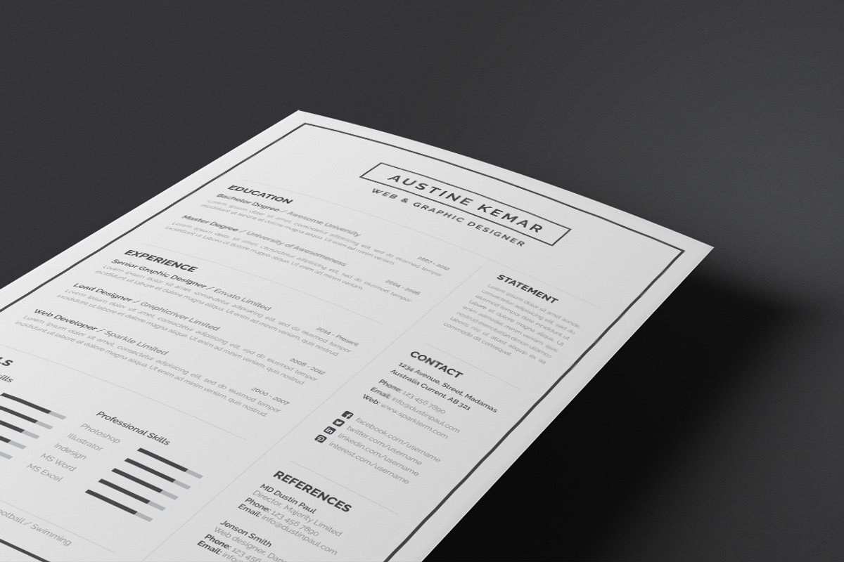 Resume/CV, a Resume Template by Diverter (Photo 4 of 5)