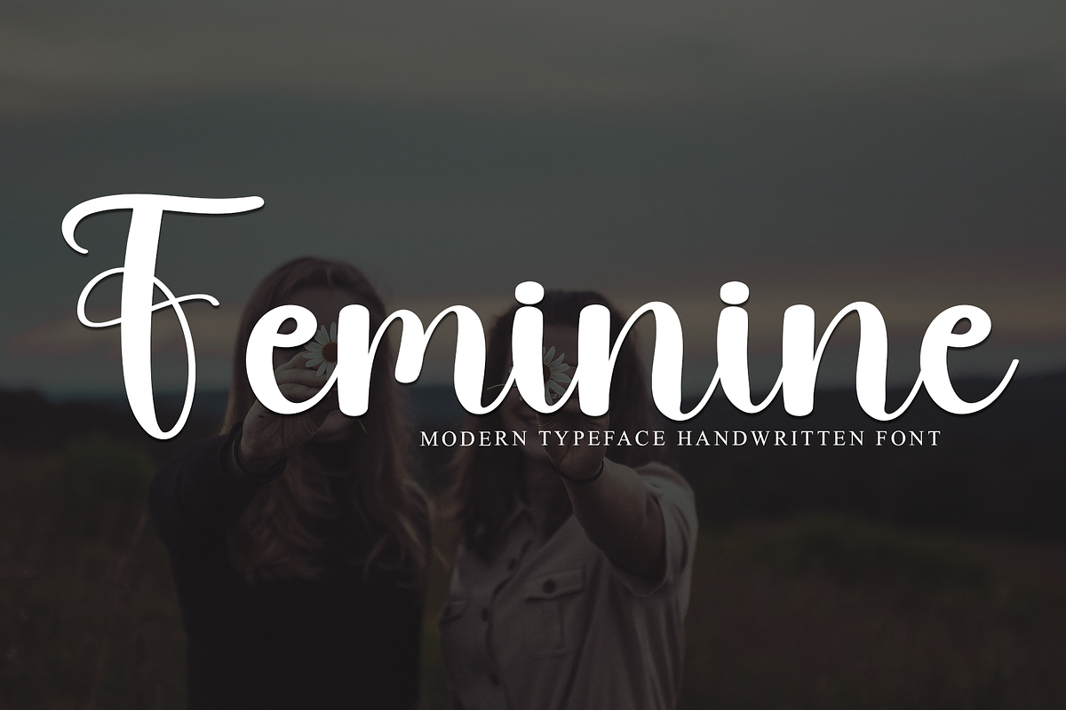 Feminine, a Handwritten Font by FreshTypeINK (Photo 1 of 8)