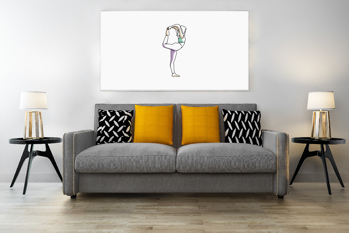 Line Art Yoga Illustration, a Sport Illustration by Brand_Hero (Photo 2 of 4)