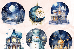 Celestial Christmas Clipart