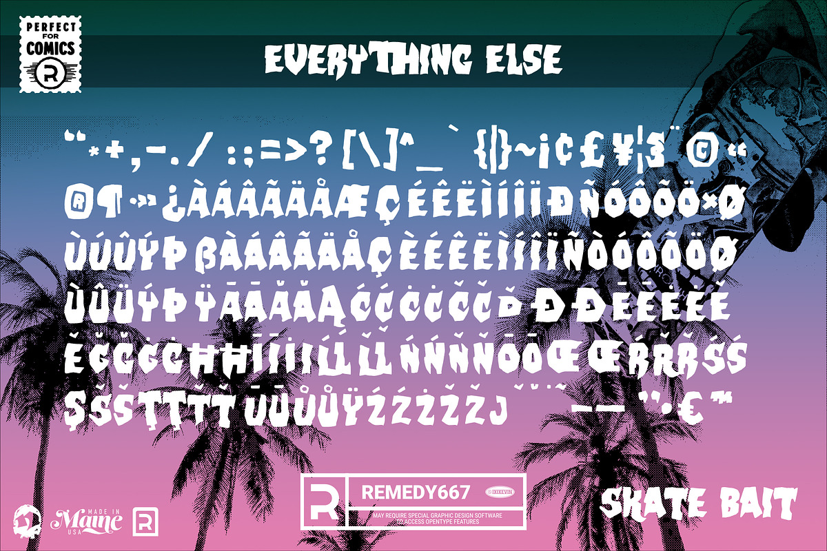 Skate Bait - 80s Font preview 4