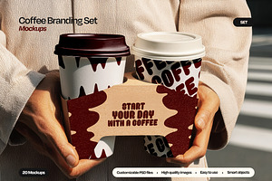Coffee Cup Branding Mockup Set, a Cups & Container Mockup by Mego-studio