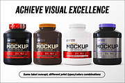 5lb Whey Protein Jar Mockup D1-Pro, a Packaging Mockup by Design Warlord (Thumbnail 9 of 16)