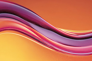 Colorful abstract wave in vibrant pink and orange tones with smo, an Abstract Photo by Ales Munt