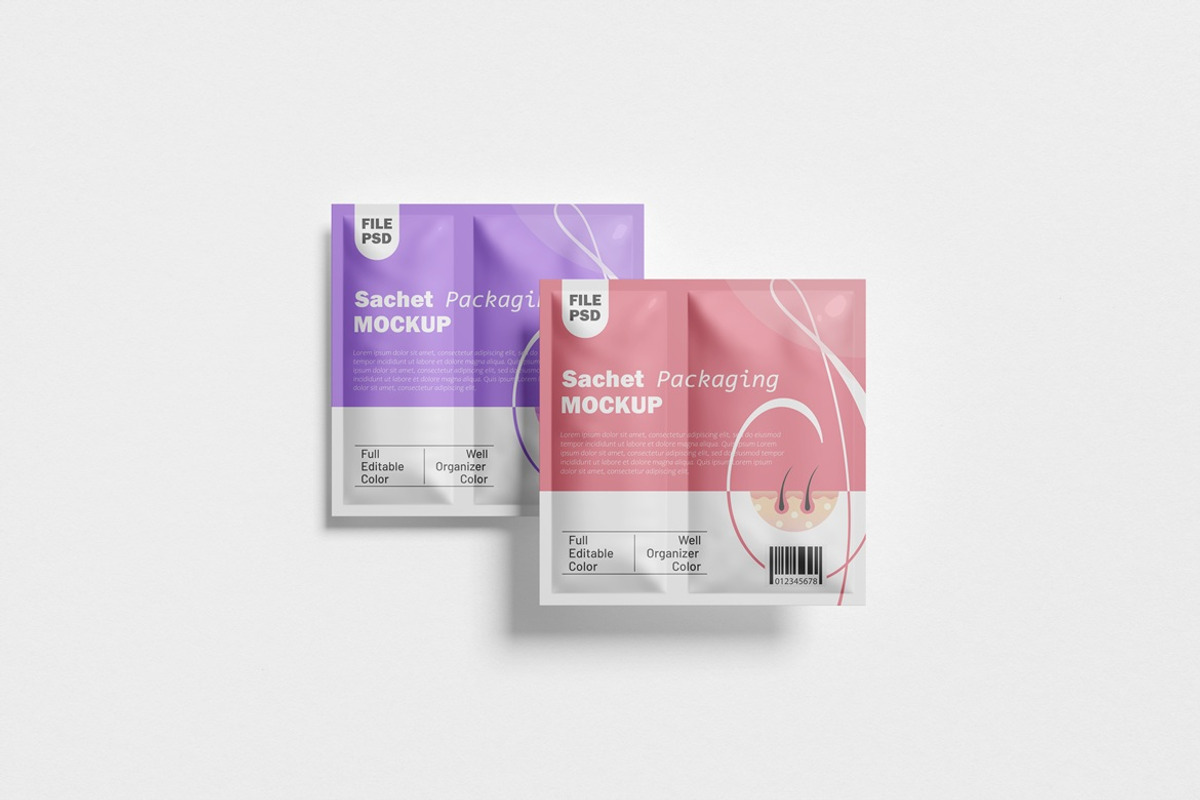 Sachet Packaging Mockup, a Packaging Mockup by Graphic Deal (Photo 4 of 7)