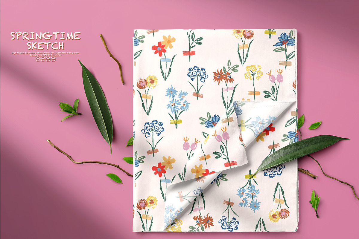 Springtime Sketches, a Pattern Graphic by MSNTY STUDIOX (Photo 9 of 27)