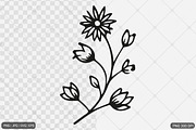 Floral Design SVG PNG Bundle, an Illustration by Actual Pixel (Thumbnail 14 of 22)