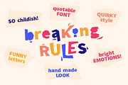 Breaking Rules - Typeface, a Font by Anna Zakharchenko (Thumbnail 13 of 14)