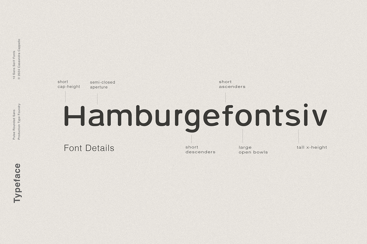 Pulse Rounded - A Modern Typeface, a Sans Serif Font by Cassandra Cappello (Photo 6 of 10)
