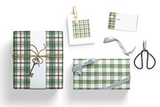 Watercolor Green & Brown Plaids, a Pattern Graphic by DailyMiracleDigitals,LLC (Thumbnail 5 of 8)