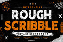 Rough Scribble - Vintage Grunge font