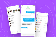 Chat App - Light & Dark Mode, an UI Kit Template by Divanraj (Thumbnail 5 of 5)