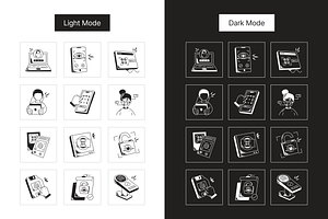 Animated Biometric Recognition Icons