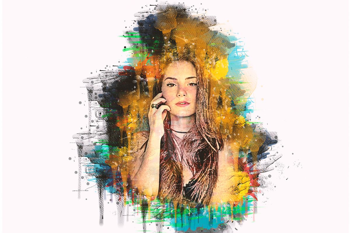Pro Watercolor Photoshop Action, an Action Add-On by Studio Retouch