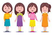 Cute Boys & Girls Kids Illustration, an Object Graphic by MEDZ (Thumbnail 3 of 3)