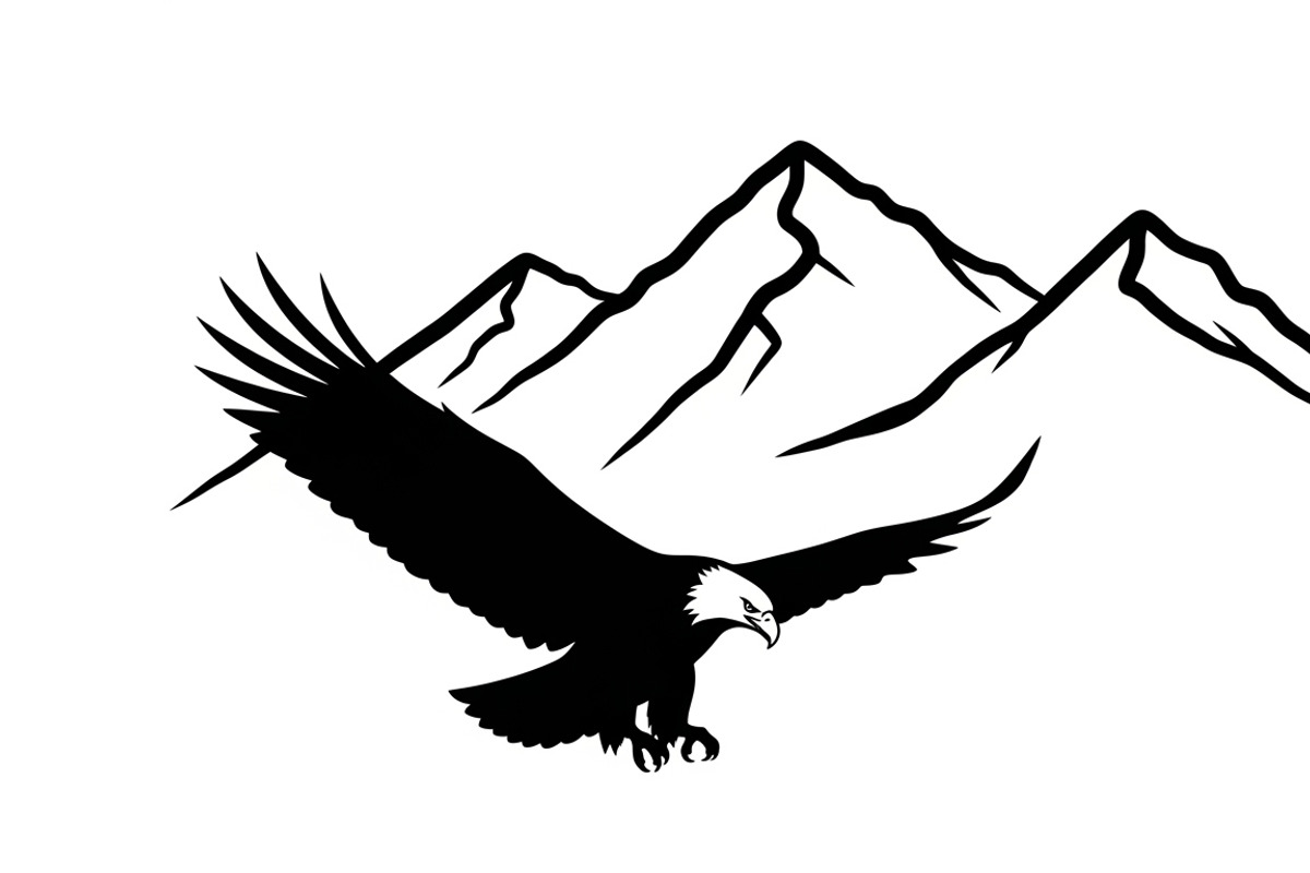 Powerful eagle flying wall art, an Illustration by Amazin_art (Photo 20 of 26)