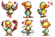 Cute Baby Duck Valentine Clip-art, an Illustration by Daily.Designs (Thumbnail 6 of 8)